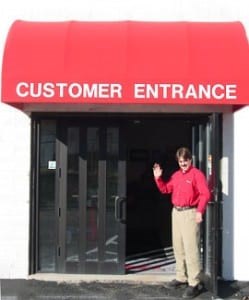 customer entrance